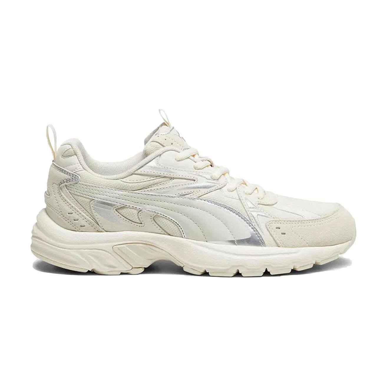 Puma 393489 Milenio Tech Suede Spor Ayakkabı Krem - 1