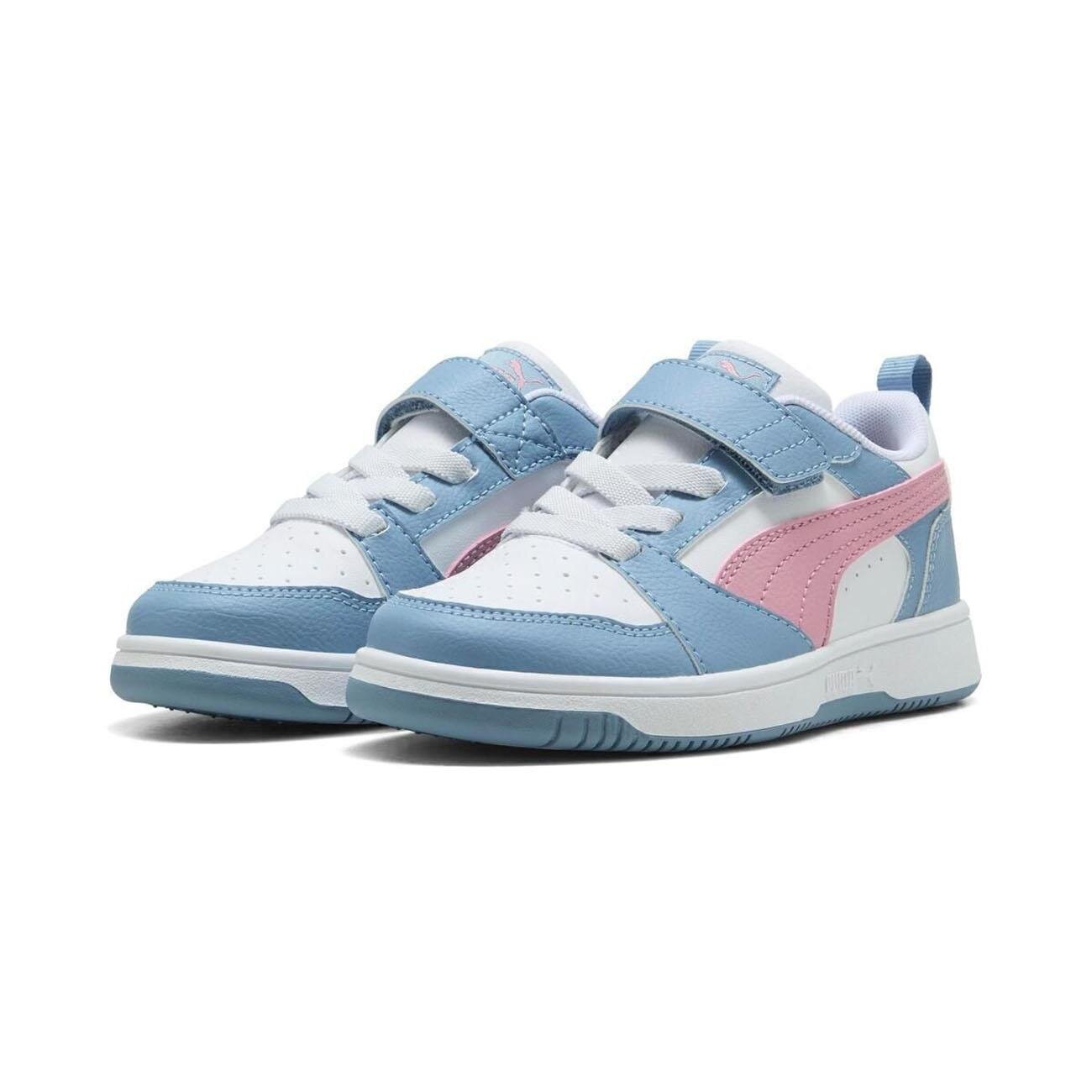 Puma 397419 Puma Rebound V6 Lo AC+ PS Spor Ayakkabı Beyaz-Mavi - 3