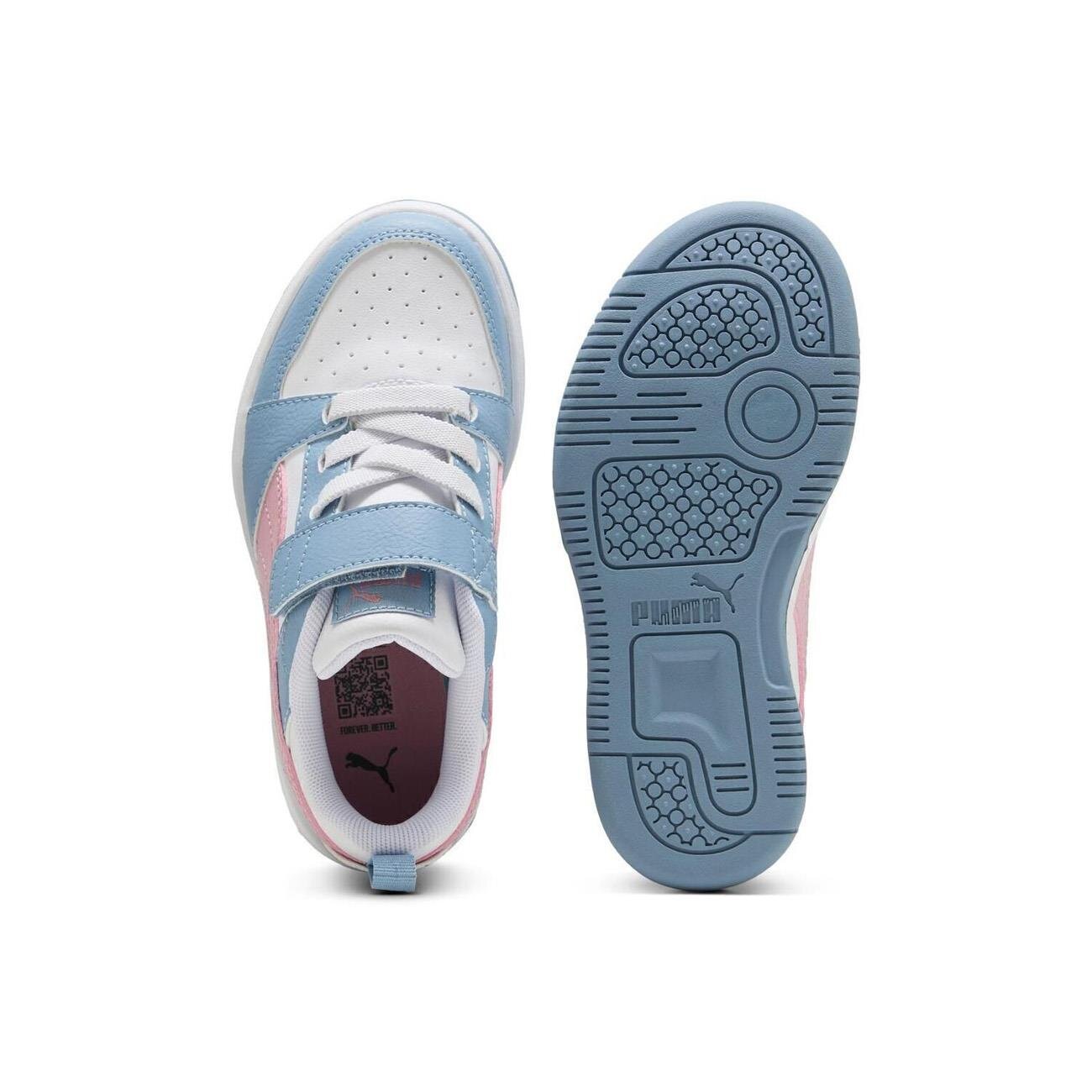 Puma 397419 Puma Rebound V6 Lo AC+ PS Spor Ayakkabı Beyaz-Pembe - 4