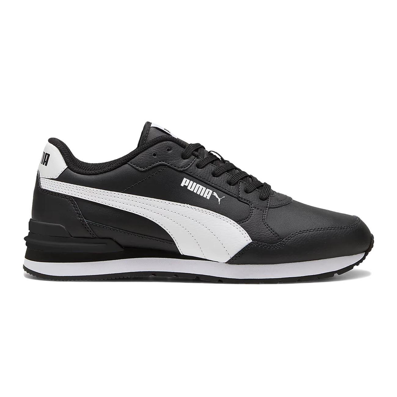 Puma 399068 ST Runner v4 L Spor Ayakkabı Siyah-Beyaz - 1