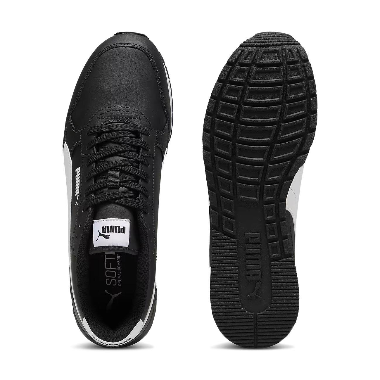 Puma 399068 ST Runner v4 L Spor Ayakkabı Siyah-Beyaz - 4