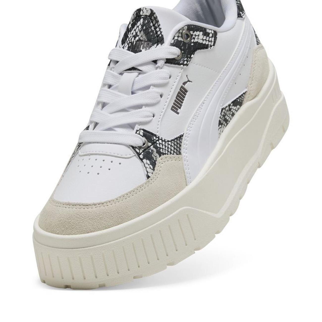 Puma 400395 Karmen II Idol Snake Chic Spor Ayakkabı Beyaz - 5