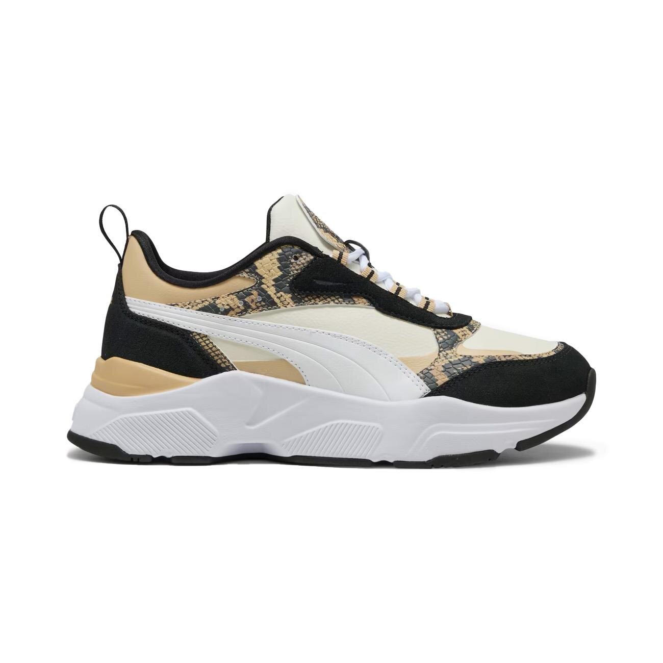 Puma 400693 Cassia Snake Chic Spor Ayakkabı Krem - 1