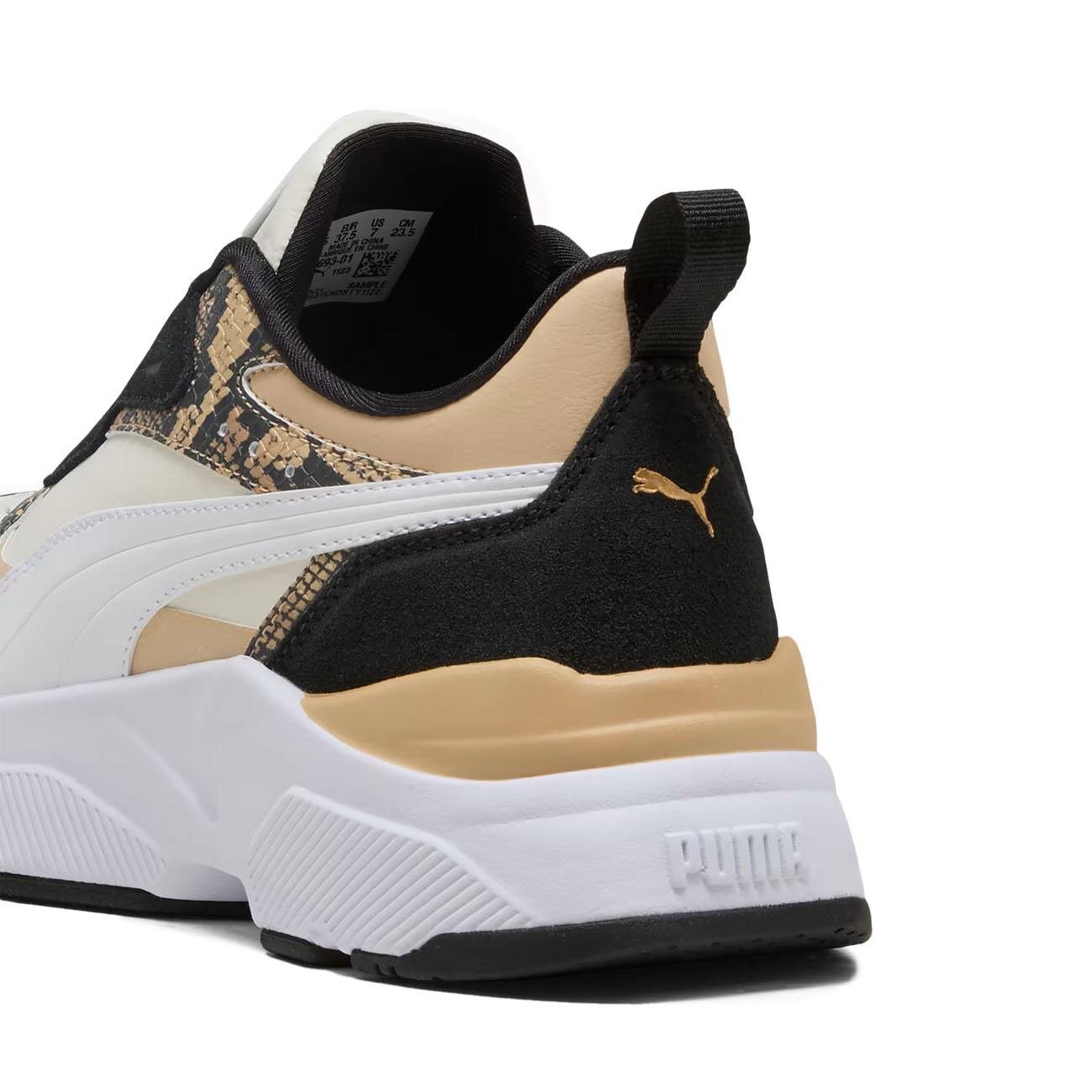 Puma 400693 Cassia Snake Chic Spor Ayakkabı Krem - 4