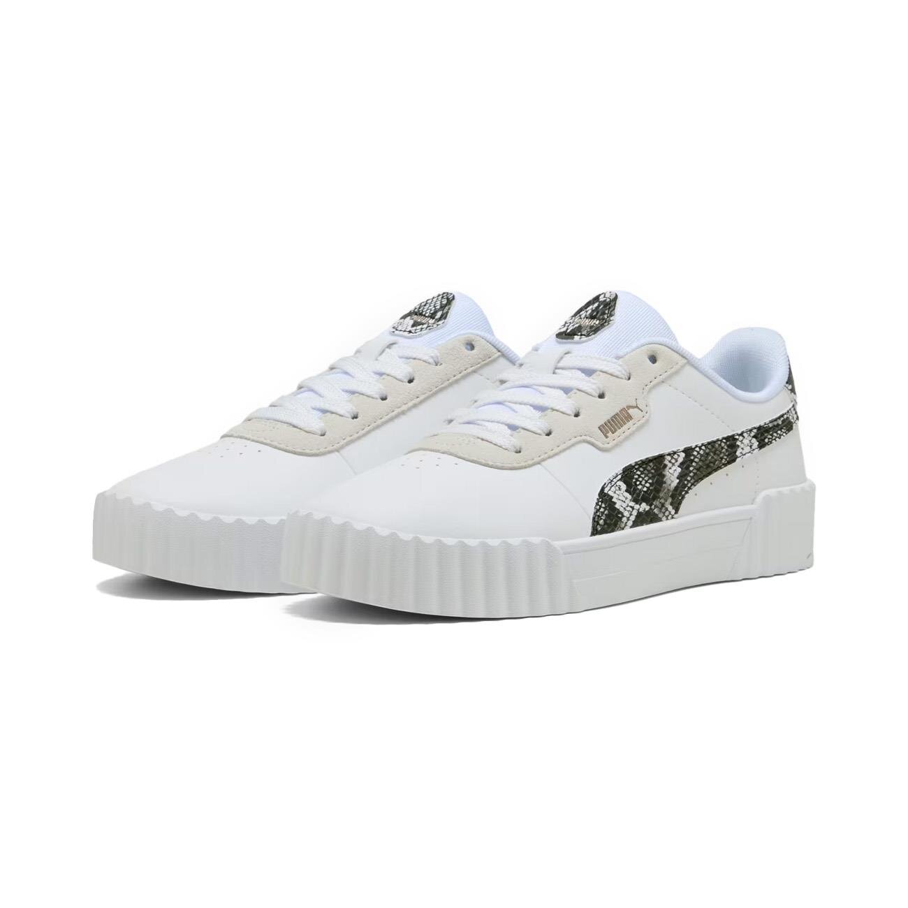 Puma 400723 Carina 3.0 Snake Chic Spor Ayakkabı Beyaz - 3