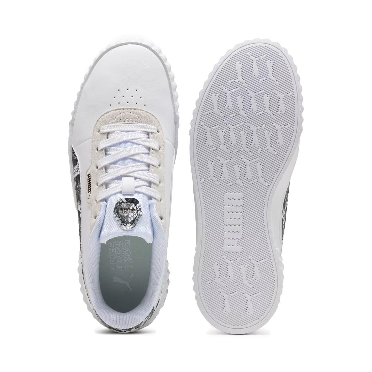 Puma 400723 Carina 3.0 Snake Chic Spor Ayakkabı Beyaz - 5