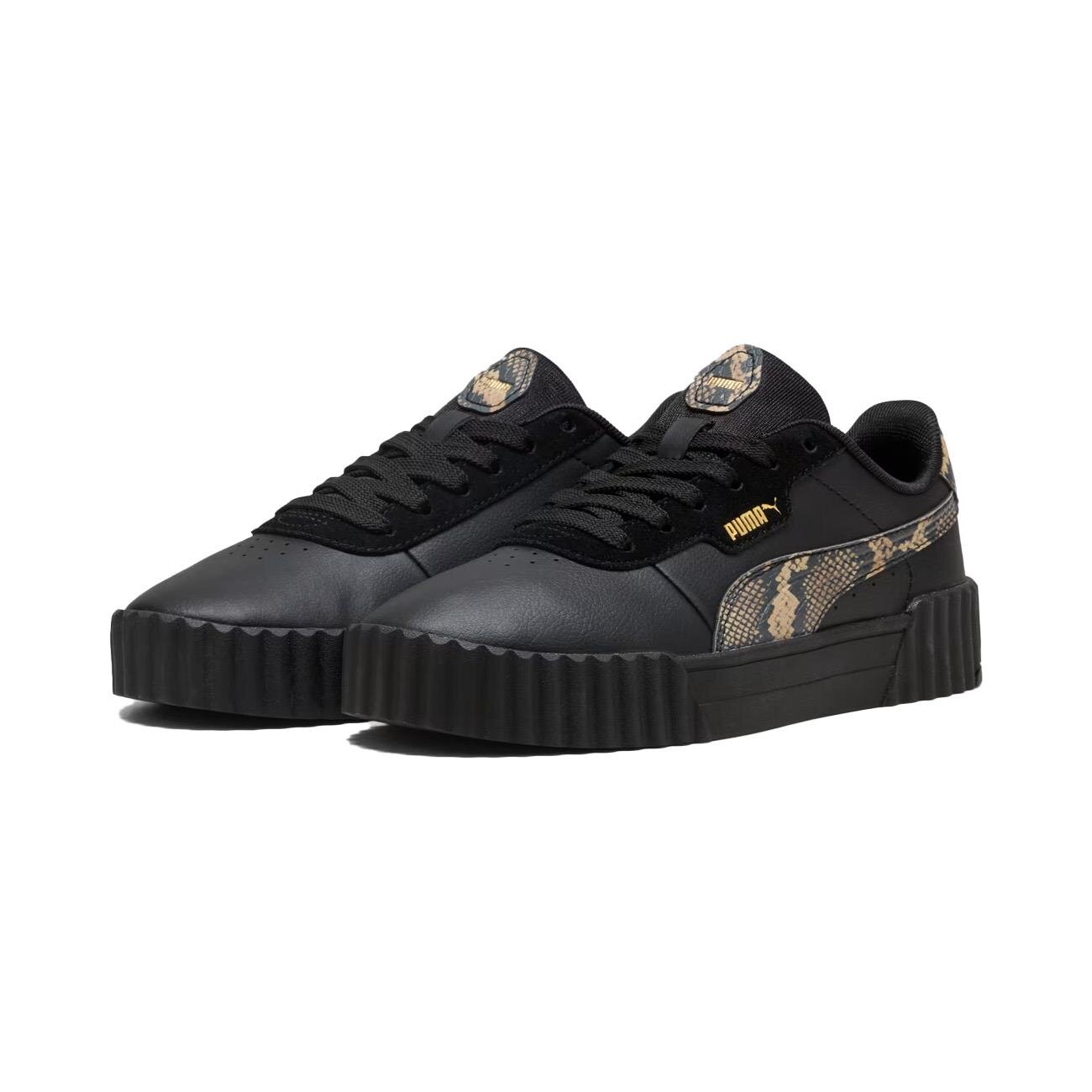 Puma 400723 Carina 3.0 Snake Chic Spor Ayakkabı Siyah - 3