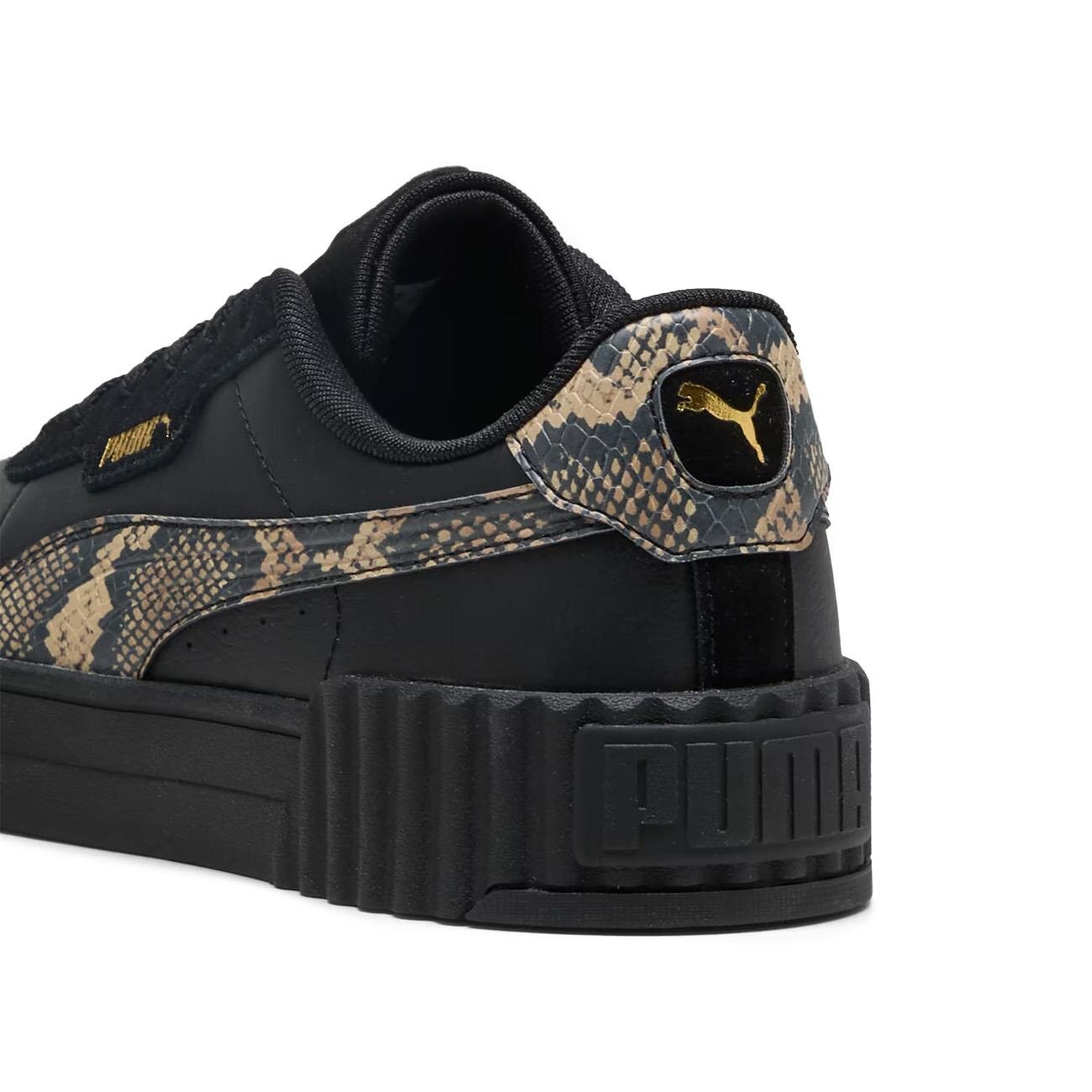 Puma 400723 Carina 3.0 Snake Chic Spor Ayakkabı Siyah - 4