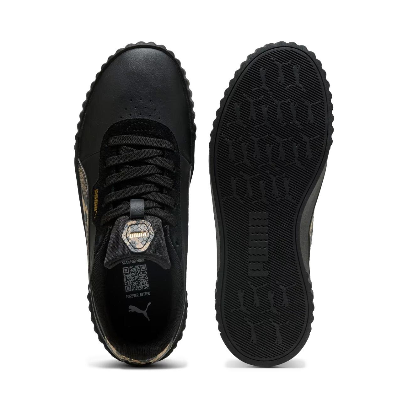 Puma 400723 Carina 3.0 Snake Chic Spor Ayakkabı Siyah - 5