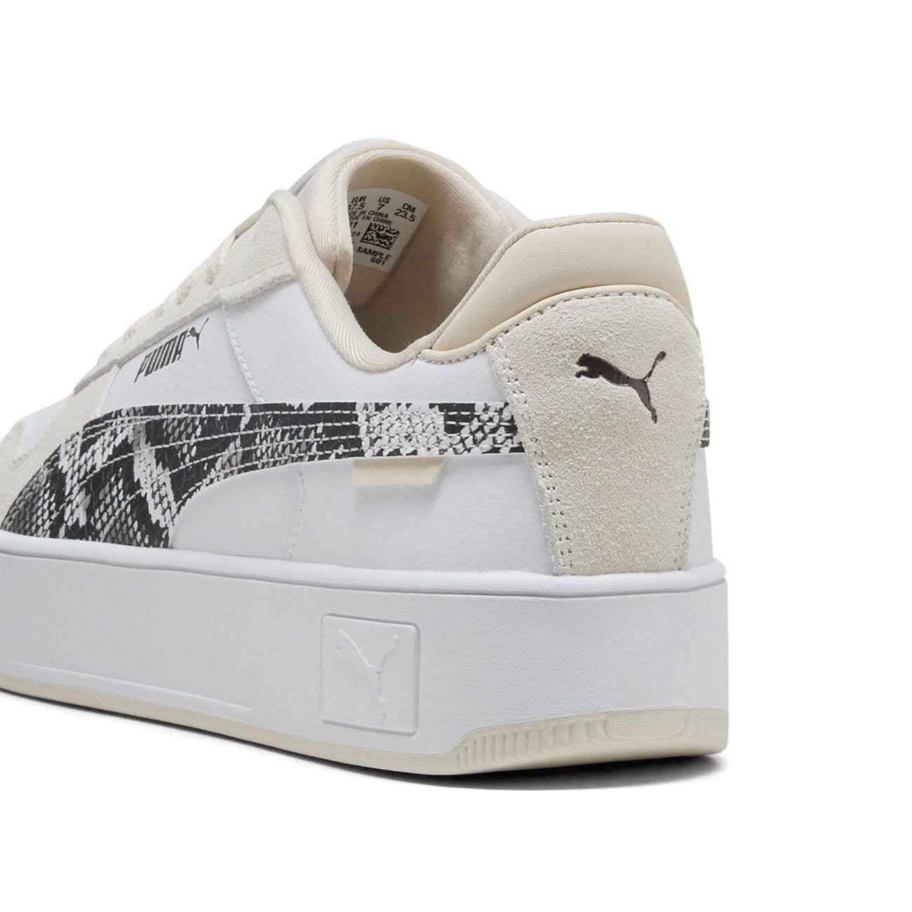 Puma 401611 Carina Street Snake Chic Spor Ayakkabı Beyaz-Siyah - 4