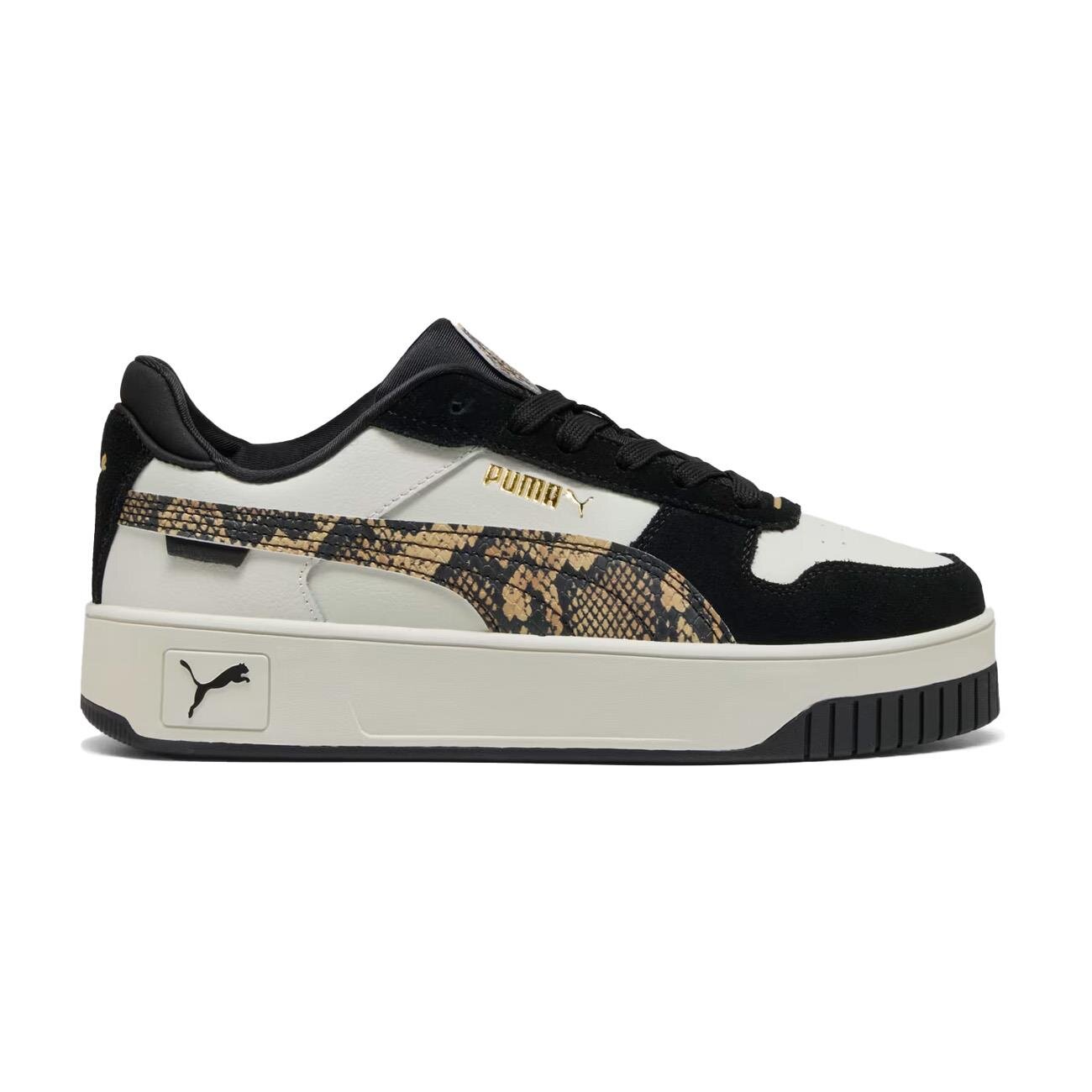 Puma 401611 Carina Street Snake Chic Spor Ayakkabı Gri-Siyah - 1