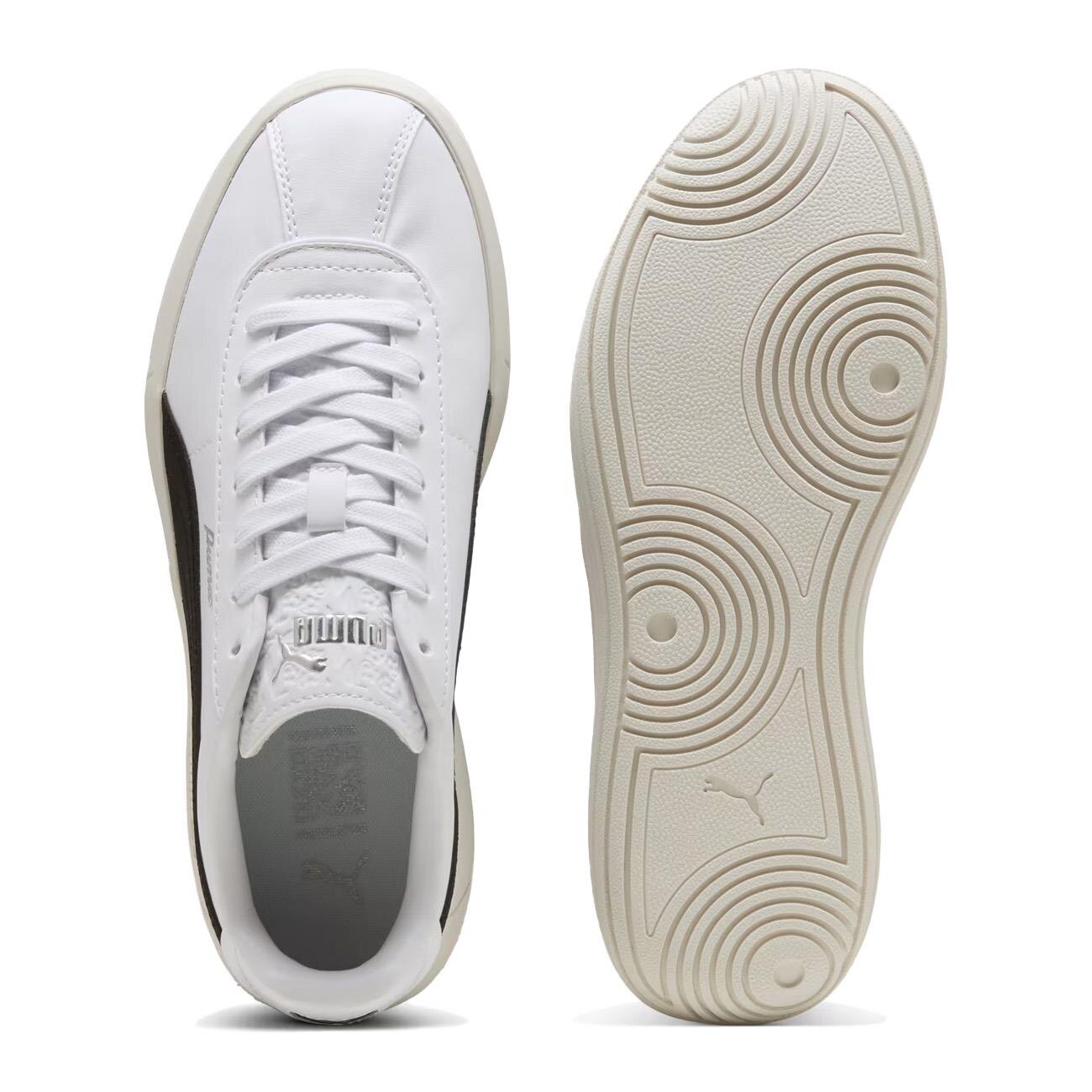 Puma 401642 Club Klassika SL Spor Ayakkabı Beyaz-Siyah - 5