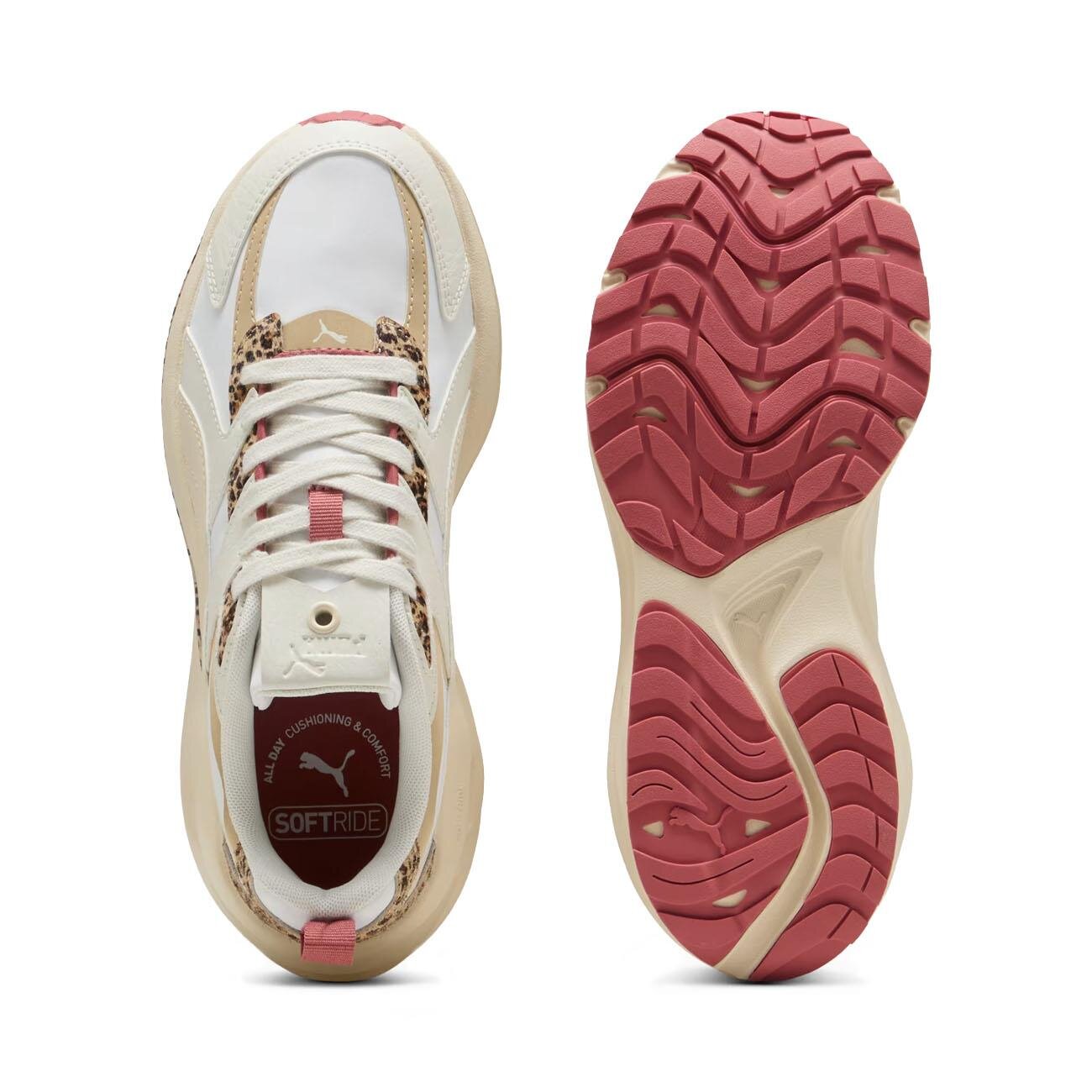 Puma 402620 Hypnotic LS Animal Flair Spor Ayakkabı Krem - 5