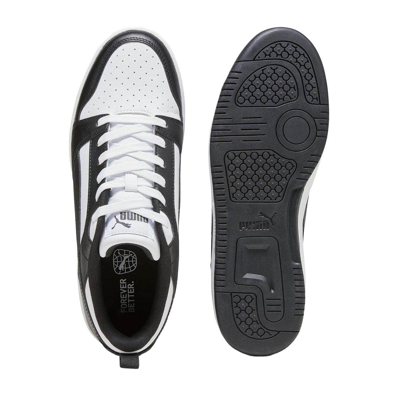 Puma 406388 Rebound V6 Low Tdp Spor Ayakkabı Beyaz-Siyah - 4
