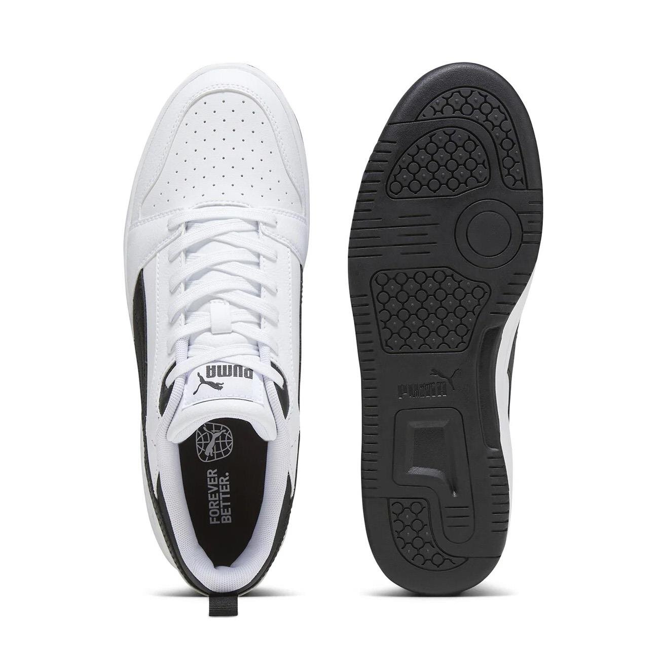 Puma 406388 Rebound V6 Low Tdp Spor Ayakkabı Beyaz-Siyah - 4