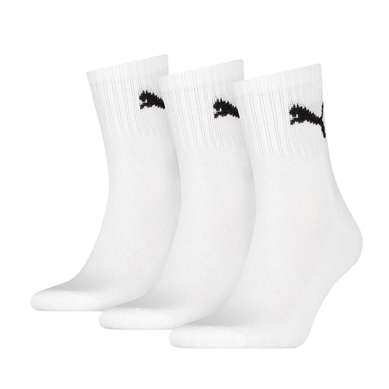 Puma 906110 Short Crew 3P Çorap Beyaz - 1