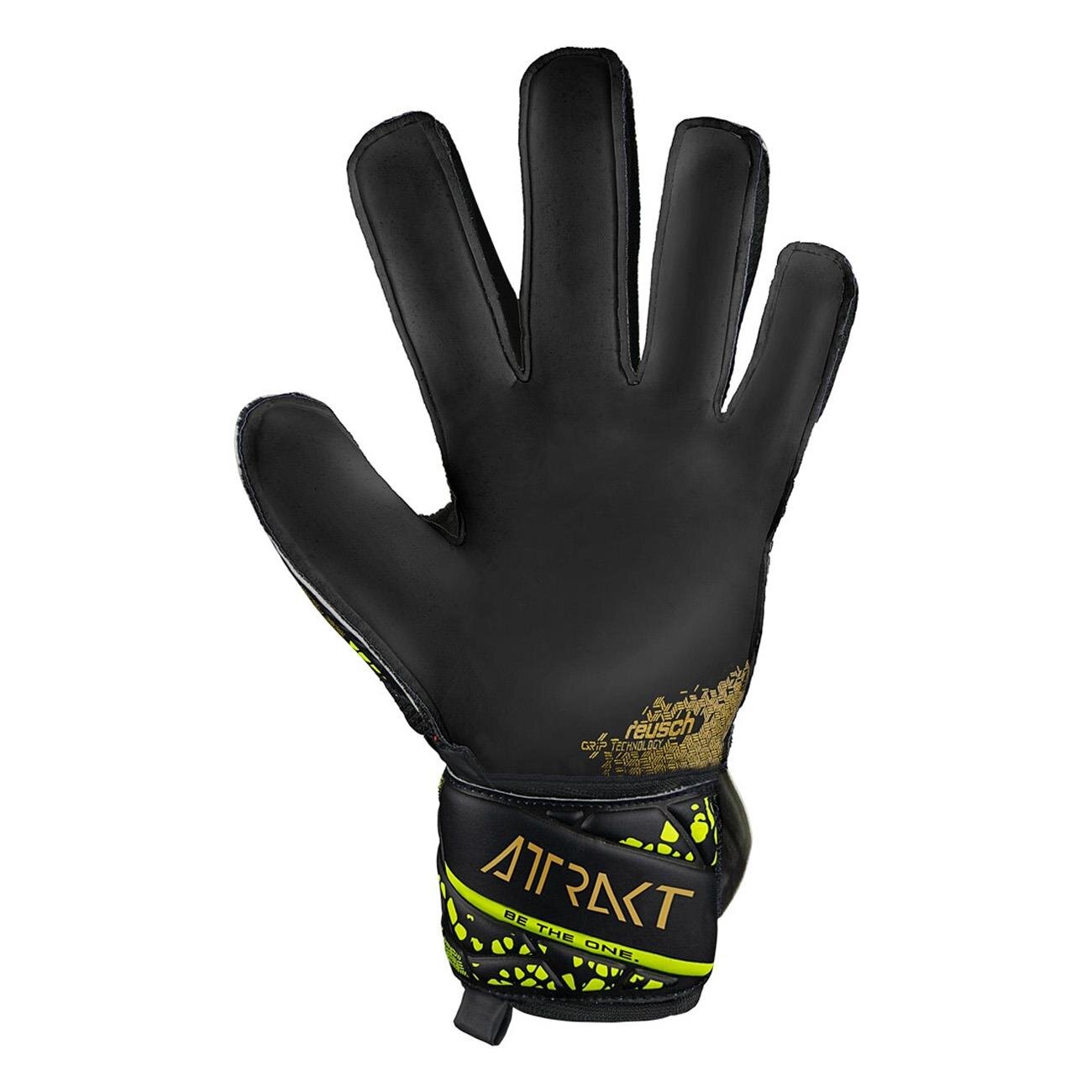 Reusch 5470710 Attrakr Infinity Finger Support Kaleci Eldivenleri Siyah-Sarı - 2
