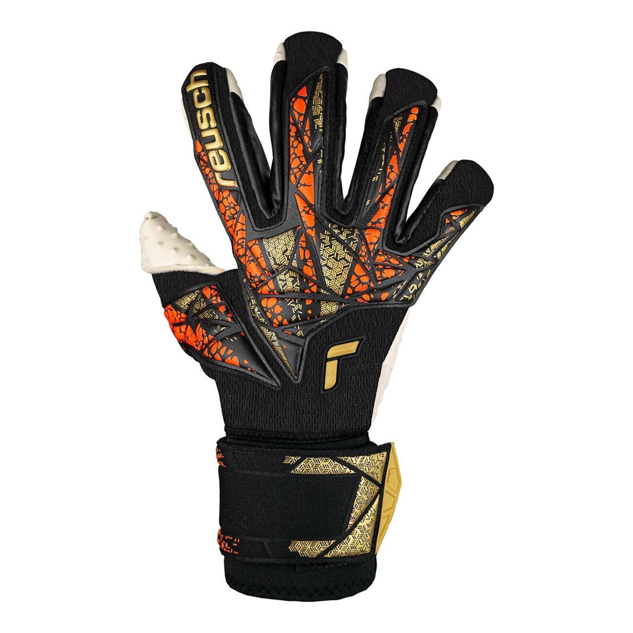 Reusch 5470978 Attrakt Kaleci Eldiveni Siyah-Gold - 1