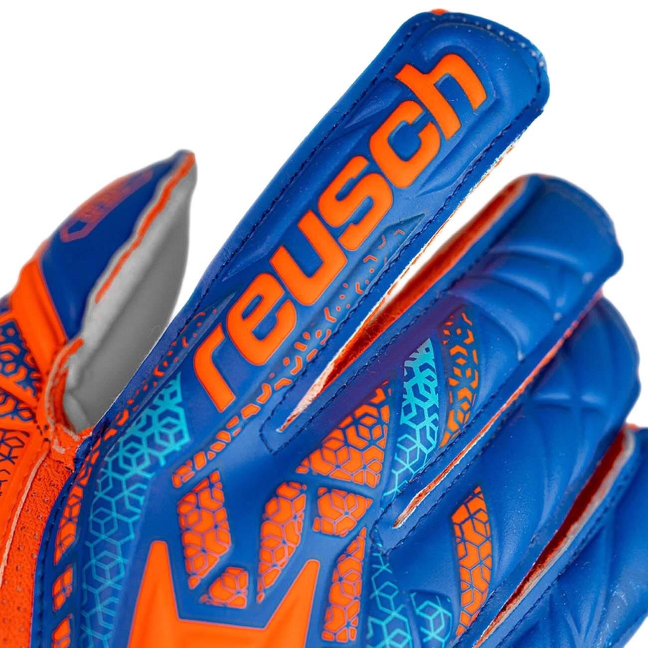 Reusch 5472510 Attrakt Solid Finger Support Jr. Kaleci Eldiveni Saks-Turuncu - 5