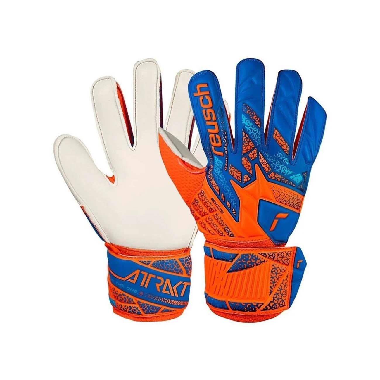 Reusch 5572515 Attrakt Solid Junior Kaleci Eldiveni Saks-Turuncu - 3