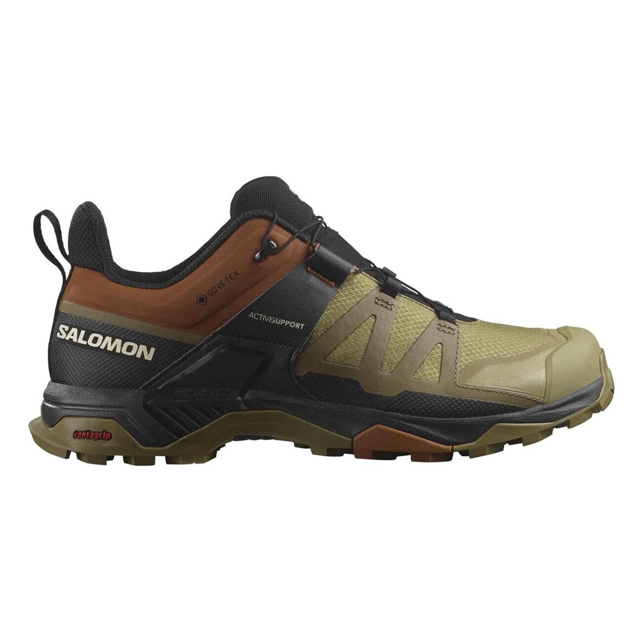 Salomon L47685200 X Ultra 4 GTtx Outdoor Ayakkabı Yeşil-Kahve - 1