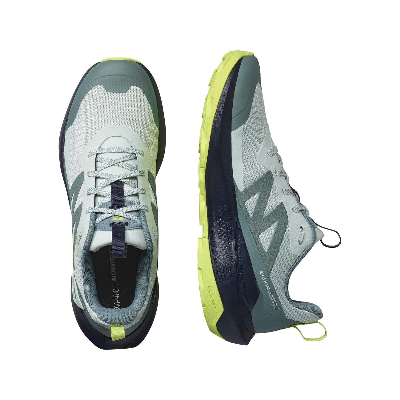Salomon L47757200 Elixir Activ Outdoor Ayakkabı Gri-Yeşil - 5