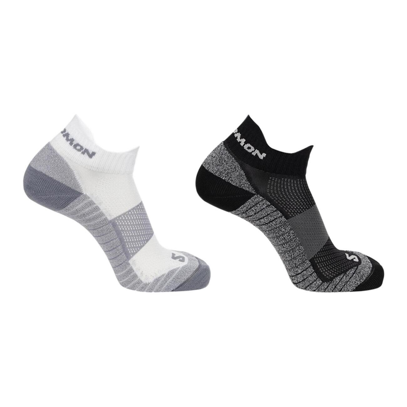Salomon LC2093600 Aero Ankle 2-Pack Siyah-Beyaz - 1
