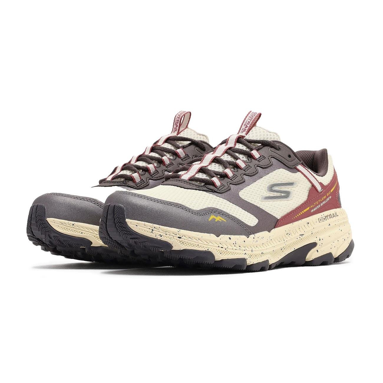 Skechers 129525 Go Run Trail Altitude 2.0 Ravine Spor Ayakkabı Bej-Kahverengi - 3