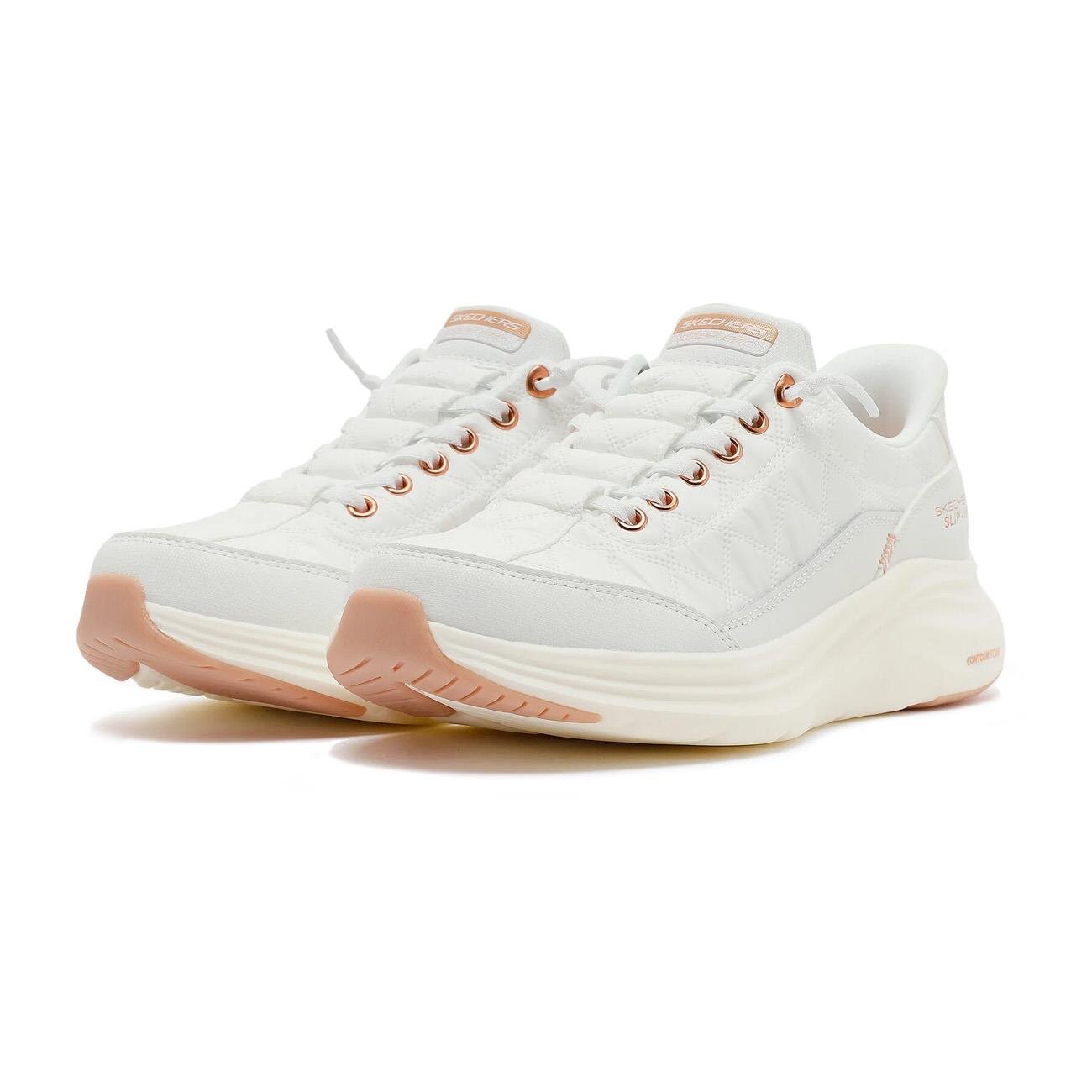 Skechers 150413 Contour Foam - Golden Hour Spor Ayakkabı Beyaz-Pembe - 3