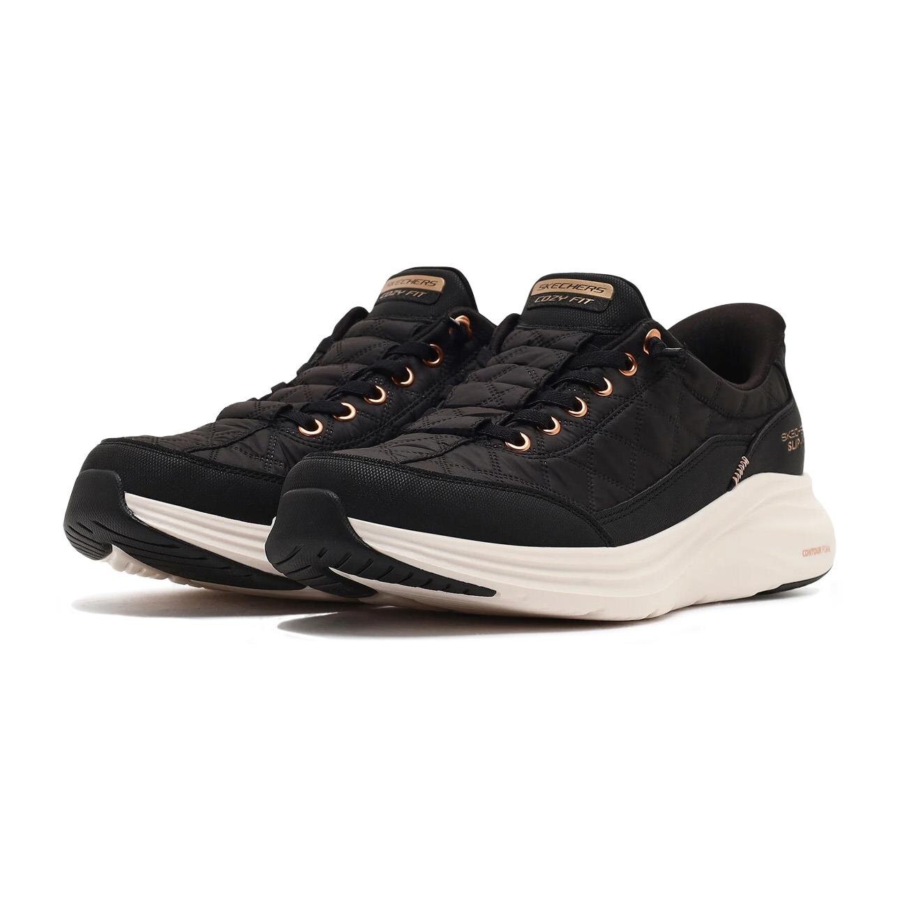 Skechers 150413 Contour Foam - Golden Hour Spor Ayakkabı Siyah - 3