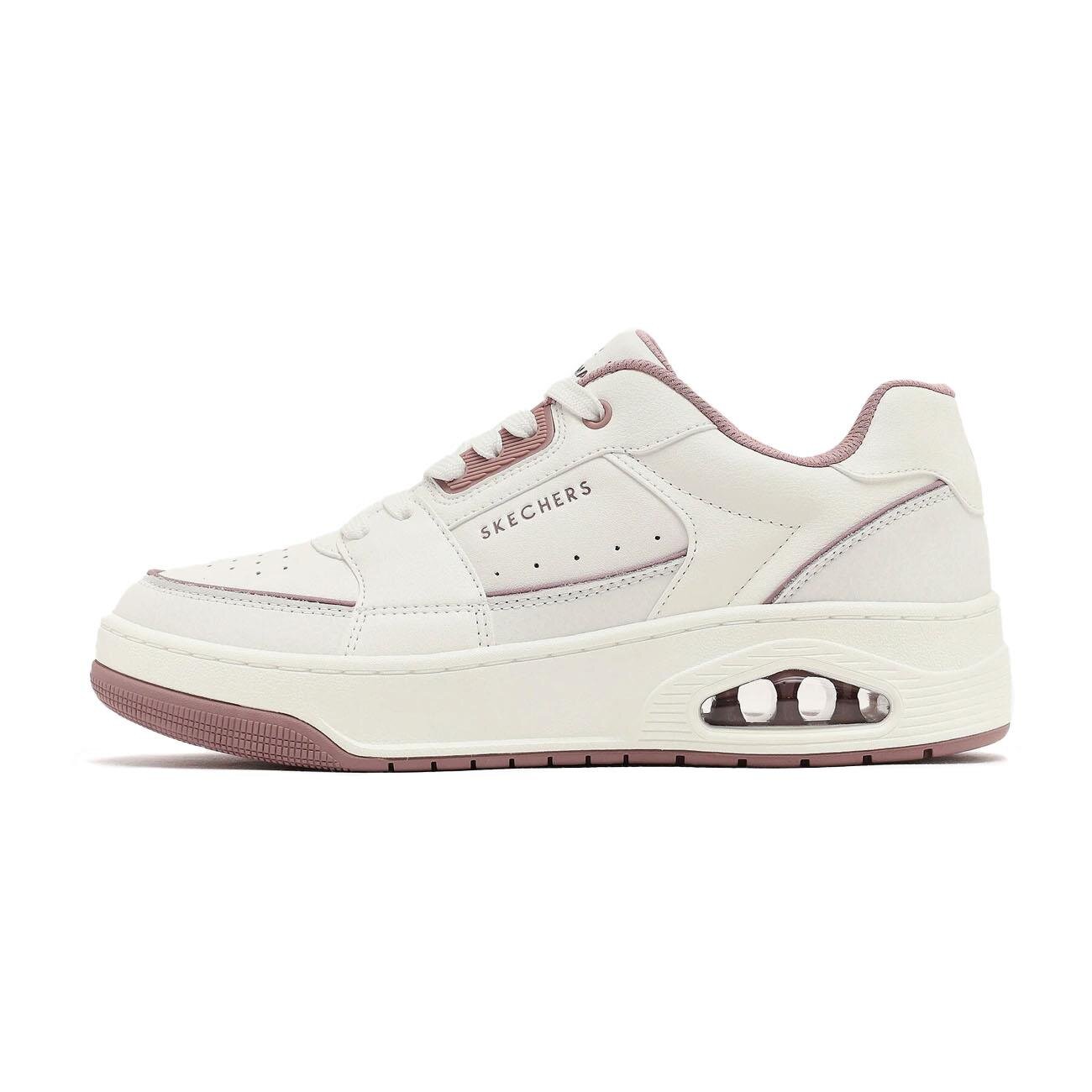 Skechers 177712 Wpk Uno Court Spor Ayakkabı Beyaz/Pembe - 1