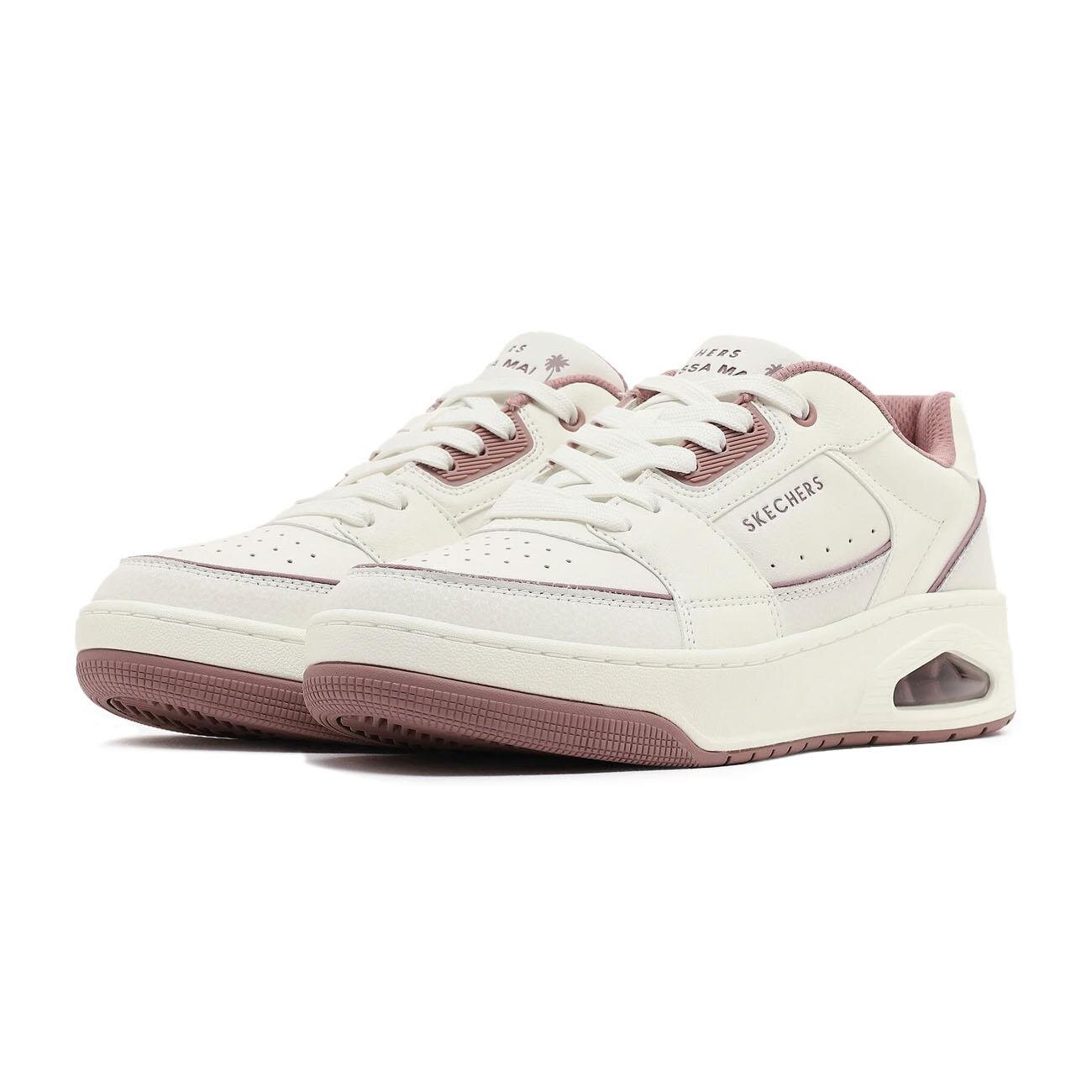 Skechers 177712 Wpk Uno Court Spor Ayakkabı Beyaz/Pembe - 3