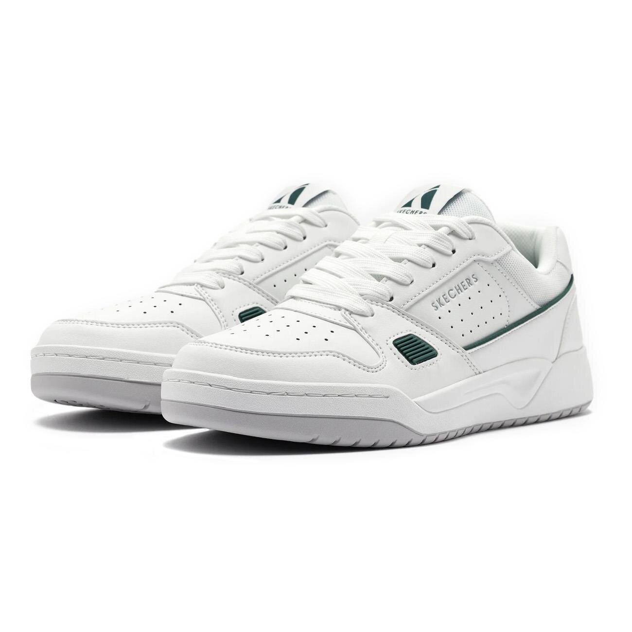 Skechers 183250 Koopa - Tiebreak Low Spor Ayakkabı Beyaz/Yeşil - 3