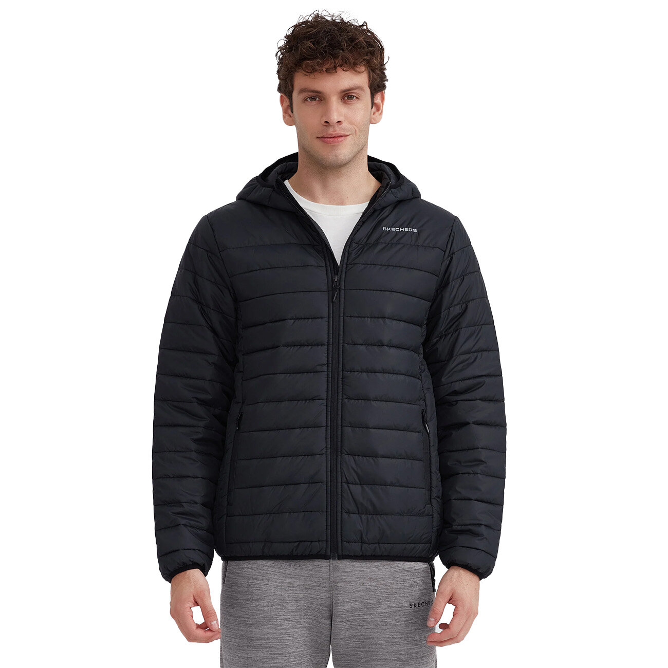 Skechers 202063-001 Outerwear M Padded Lightweight Ceket - 1