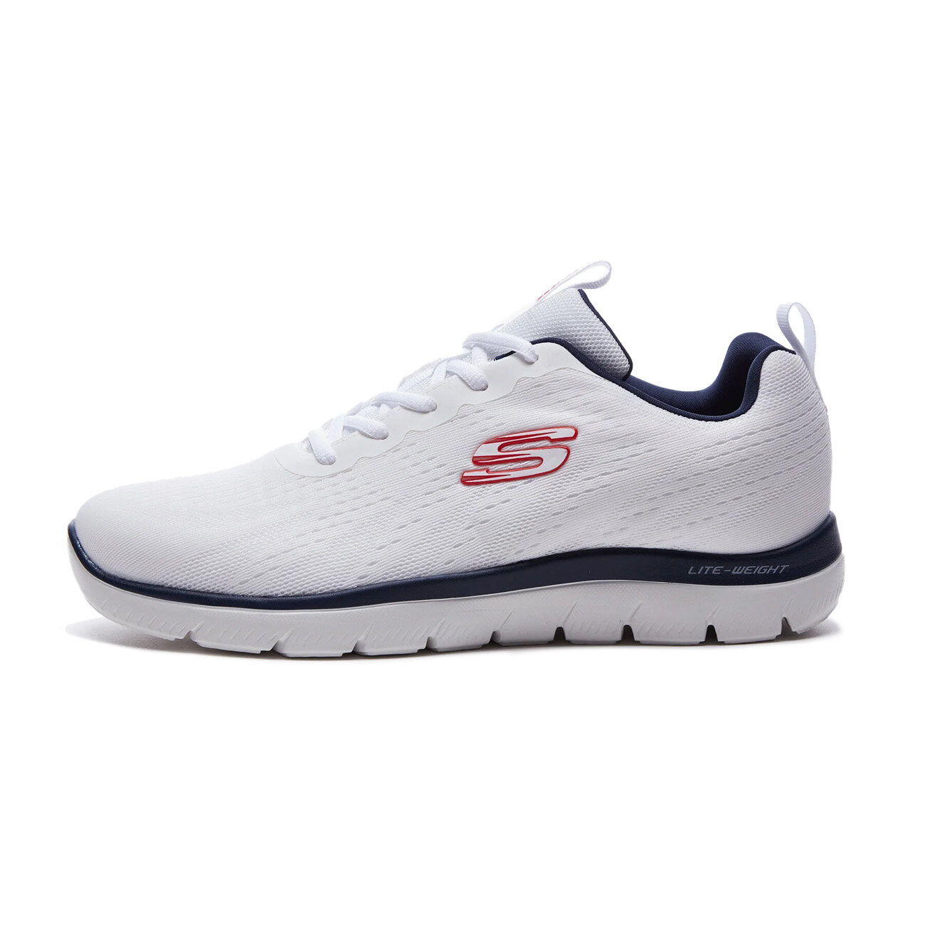 Skechers 232395TK Erkek Spor Ayakkabı Beyaz/Lacivert - 1