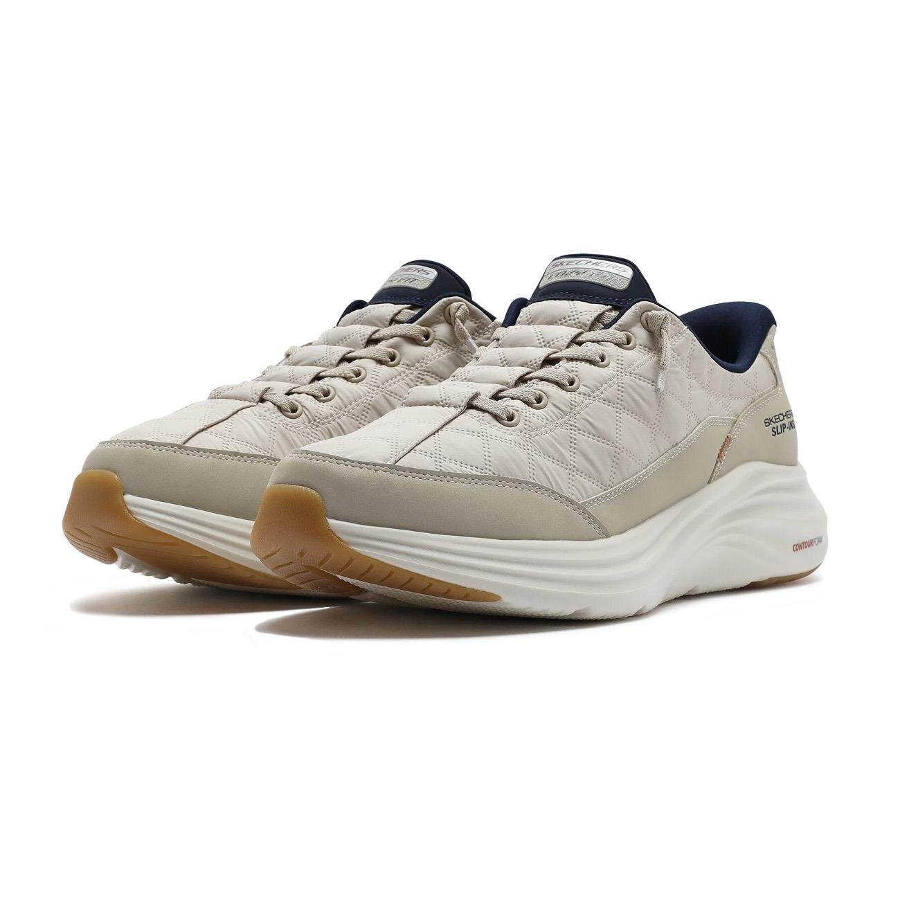 Skechers 232619 Contour Foam - Cozy Fit Spor Ayakkabı Bej - 3