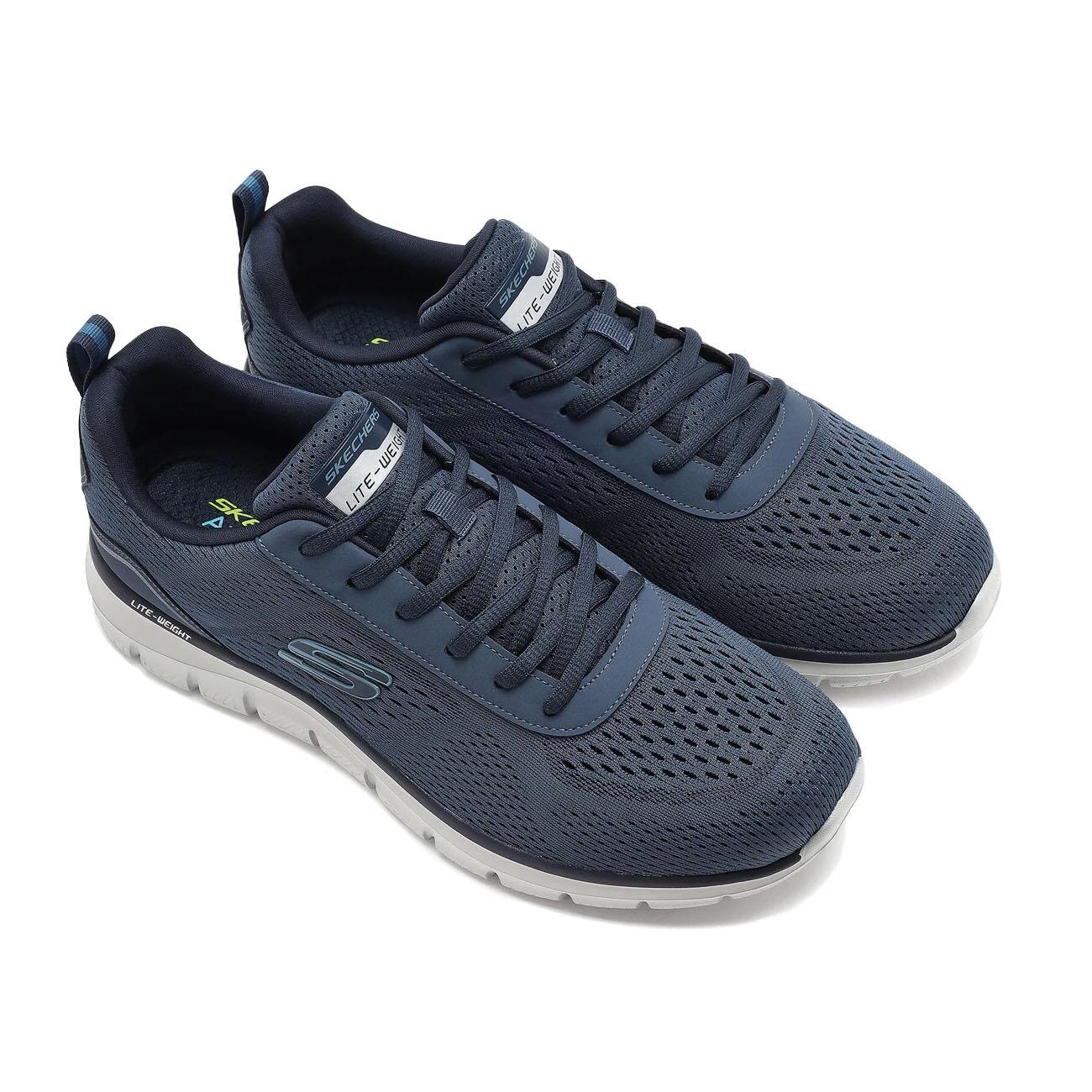 Skechers 232758Tk Track-Leshur Spor Ayakkabı Mavi - 5