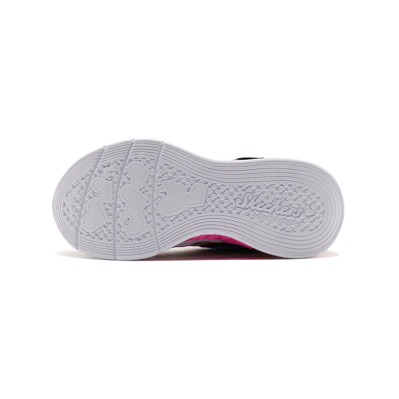 Skechers 303252L Flutter Heart Lights - Rainbow Bestie Spor Ayakkabı Siyah - 6