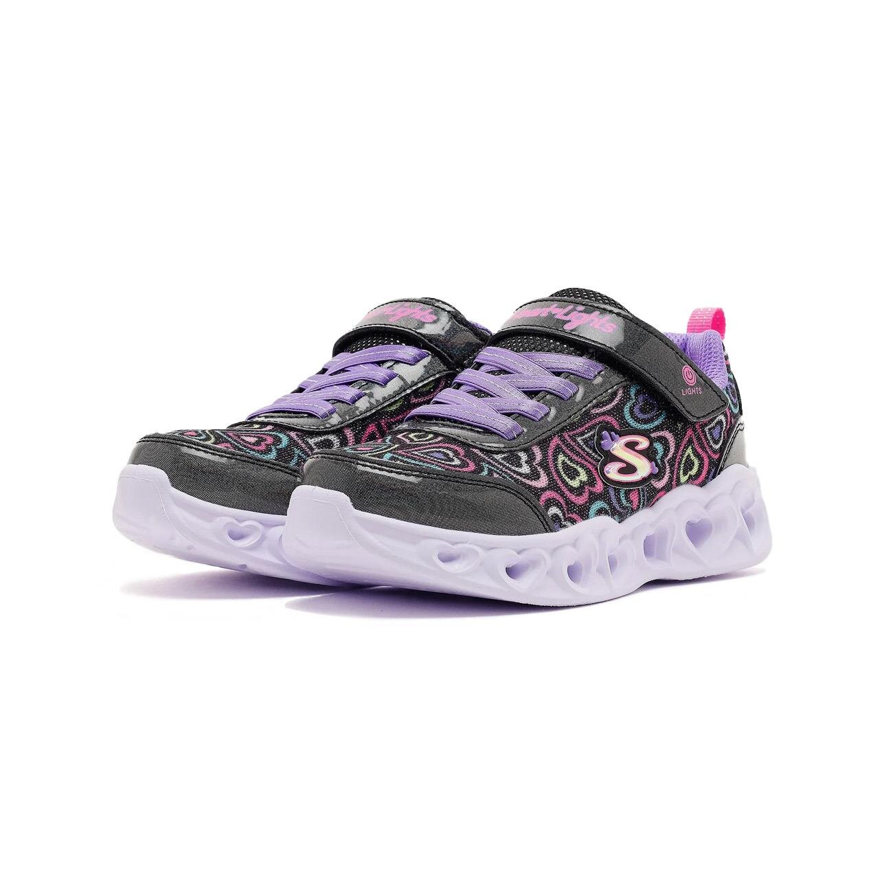 Skechers 303257L Heart Lights Spor Ayakkabı Siyah - 3