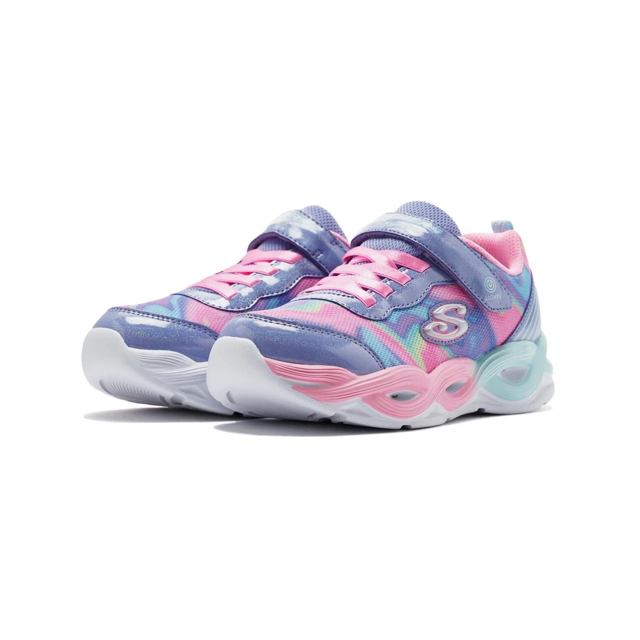 Skechers 303716L Twisty Glow - Sorbet Swirl Spor Ayakkabı Lila - 3