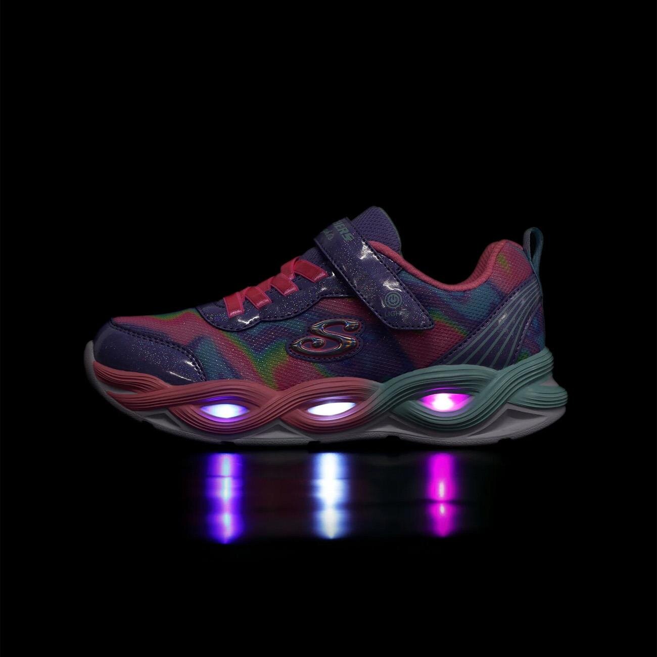 Skechers 303716L Twisty Glow - Sorbet Swirl Spor Ayakkabı Lila - 7