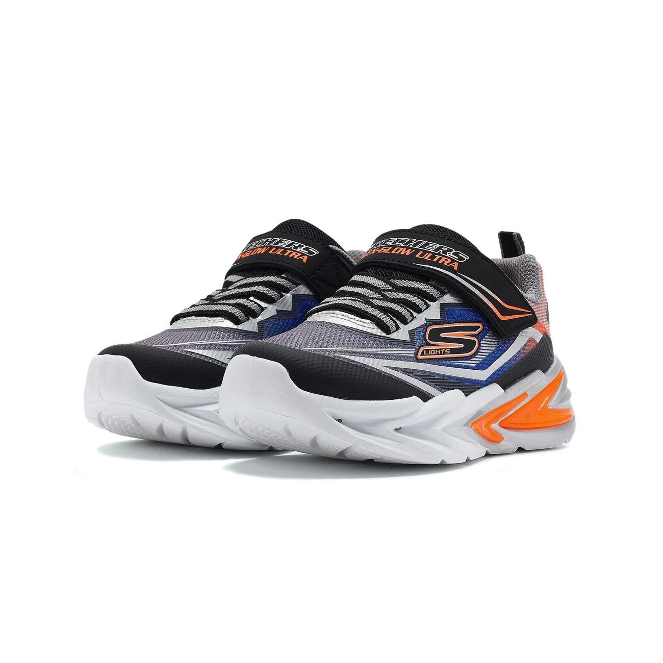 Skechers 400139L Flexglow Ultra Spor Ayakkabı Siyah-Gümüş - 3