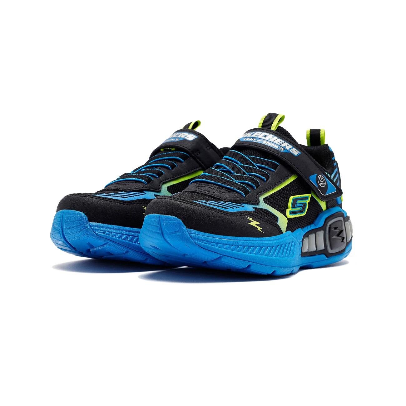 Skechers 400151L Light Storm 3 Spor Ayakkabı Siyah-Mavi - 3