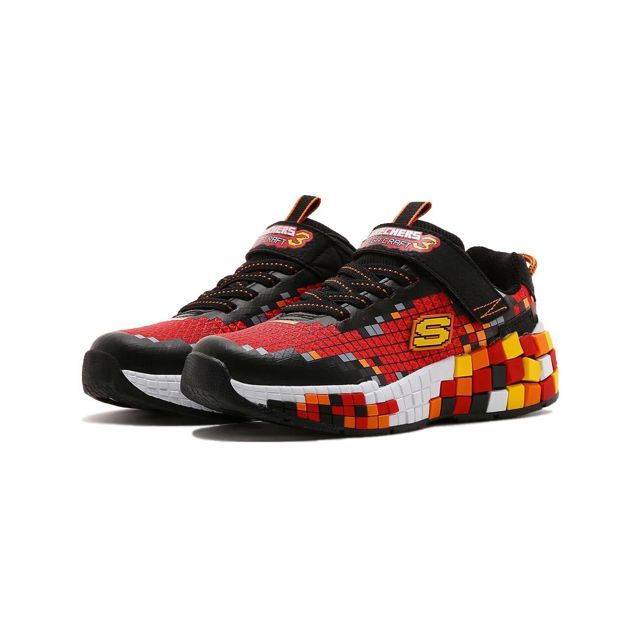 Skechers 402182L Mega Craft 3.0 Spor Ayakkabı Siyah-Kırmızı - 3