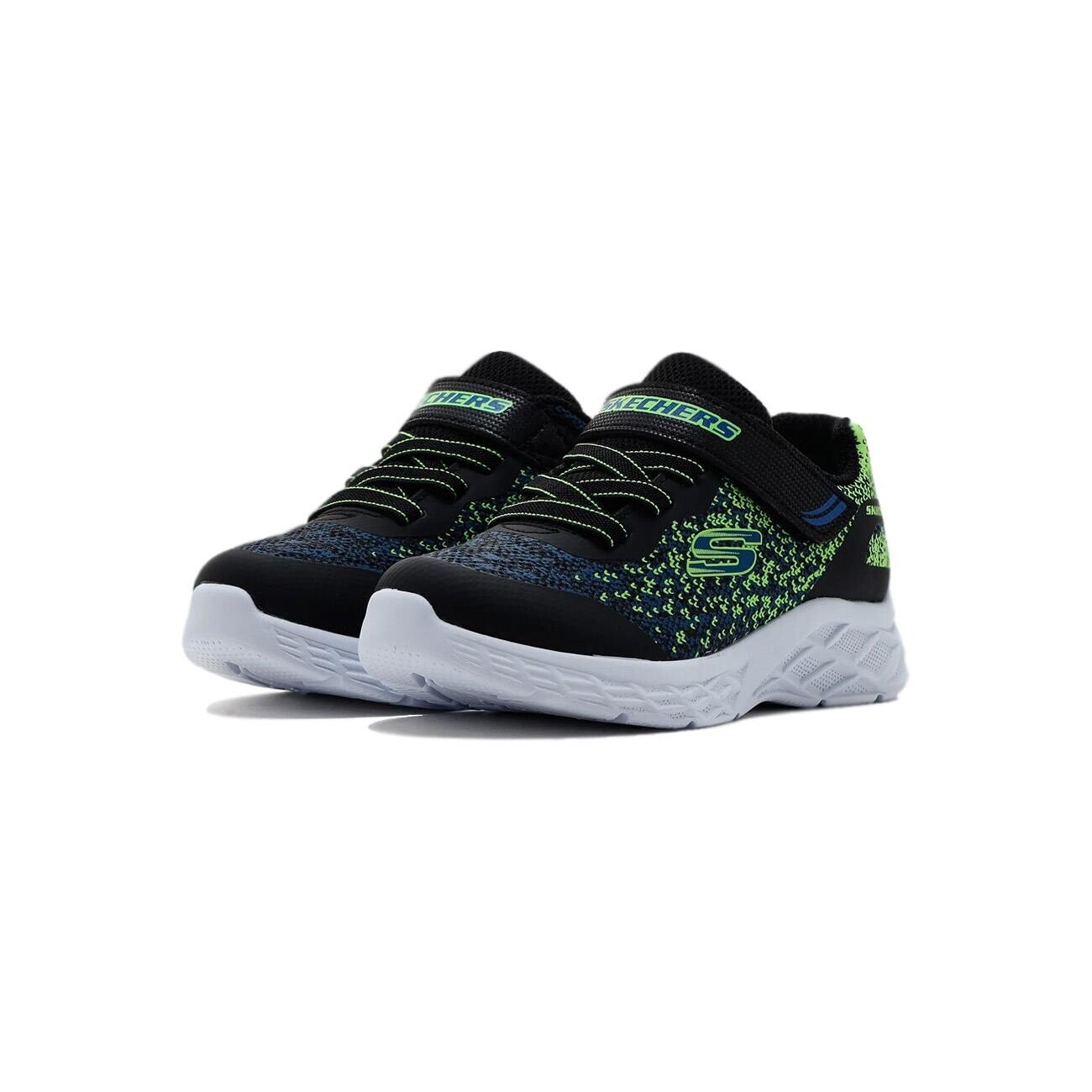 Skechers 403920n Microspec ii Spor Ayakkabı Siyah-Mavi - 3