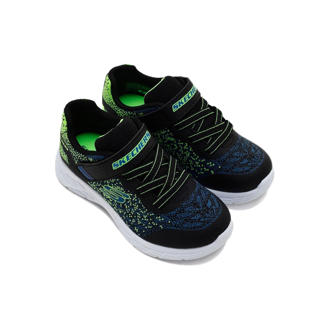 Skechers 403920n Microspec ii Spor Ayakkabı Siyah-Mavi - 4