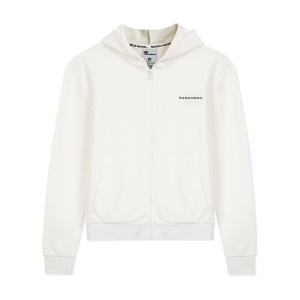 Skechers S212186 W New Basics Full Zip Hoodie Beyaz 