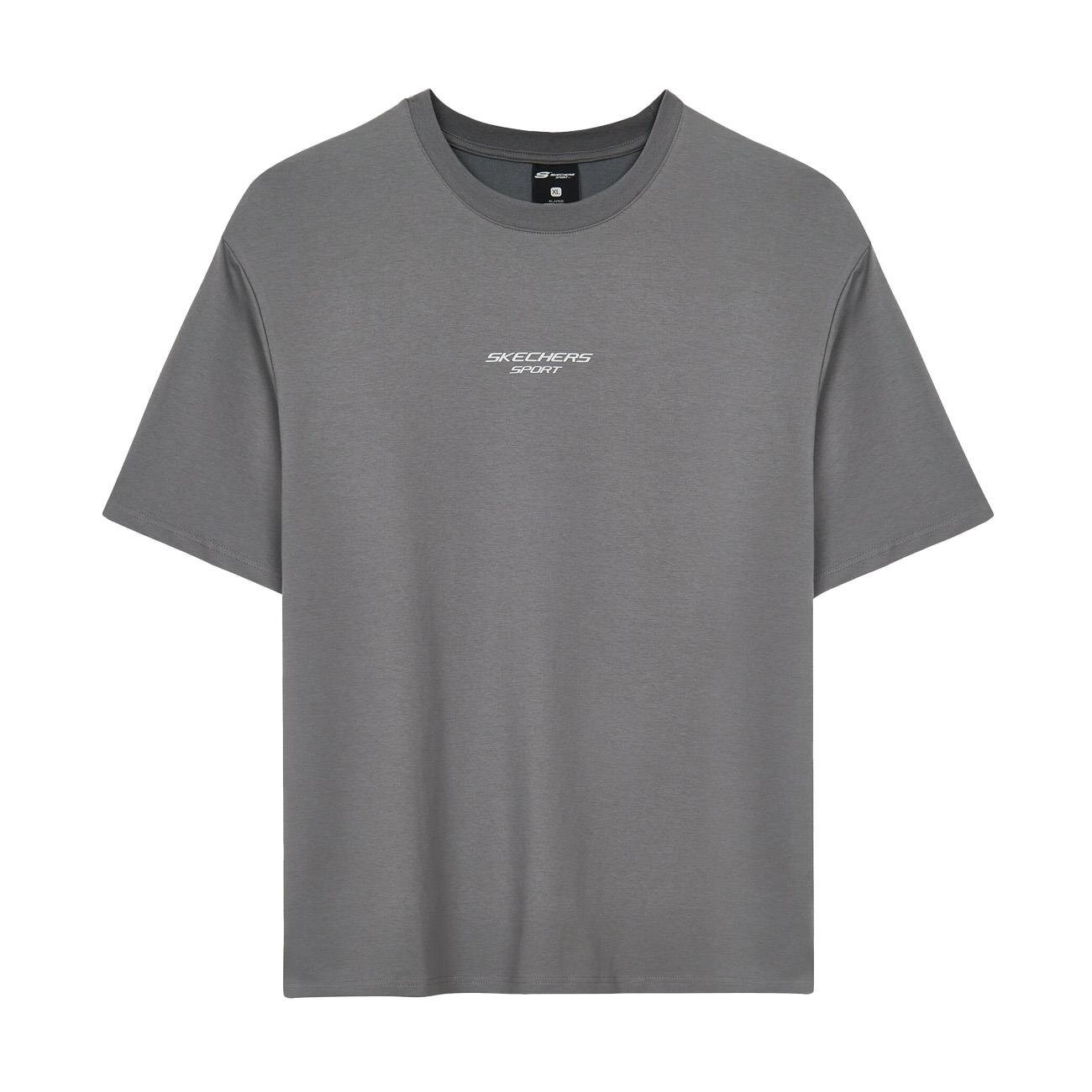 Skechers S231094 Graphic Tee Antrasit Tişört - 1