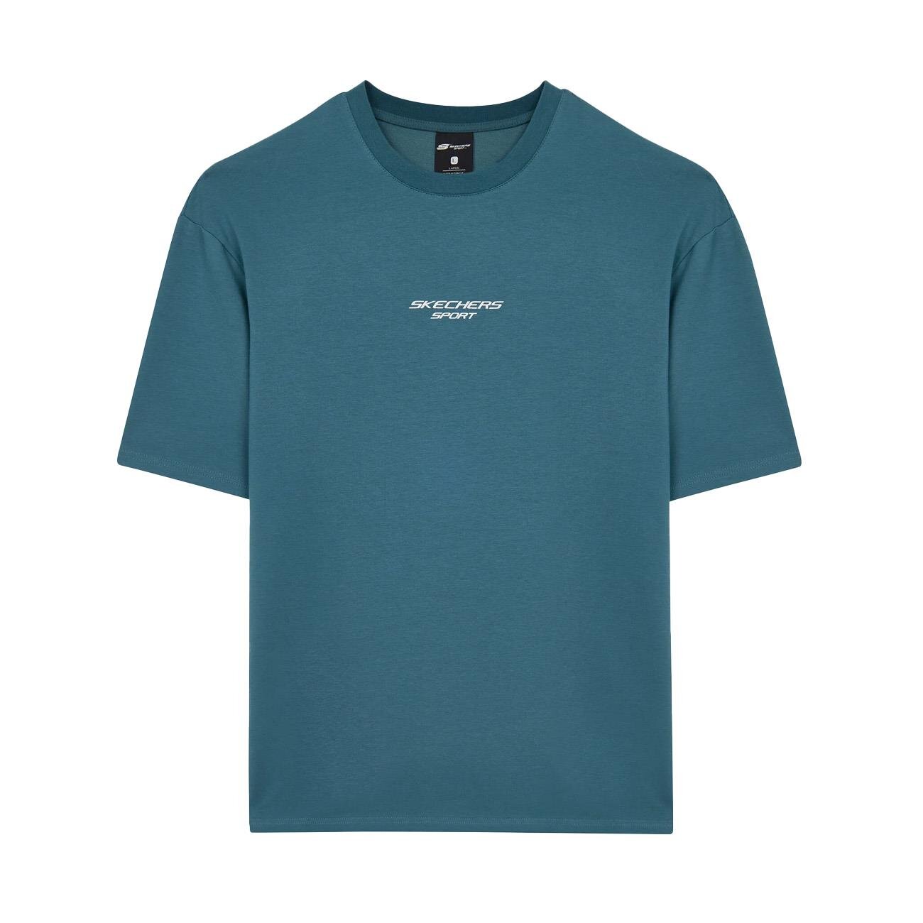 Skechers S231094 Graphic Tee Reflect Logo Oversize Tişört Petrol - 1