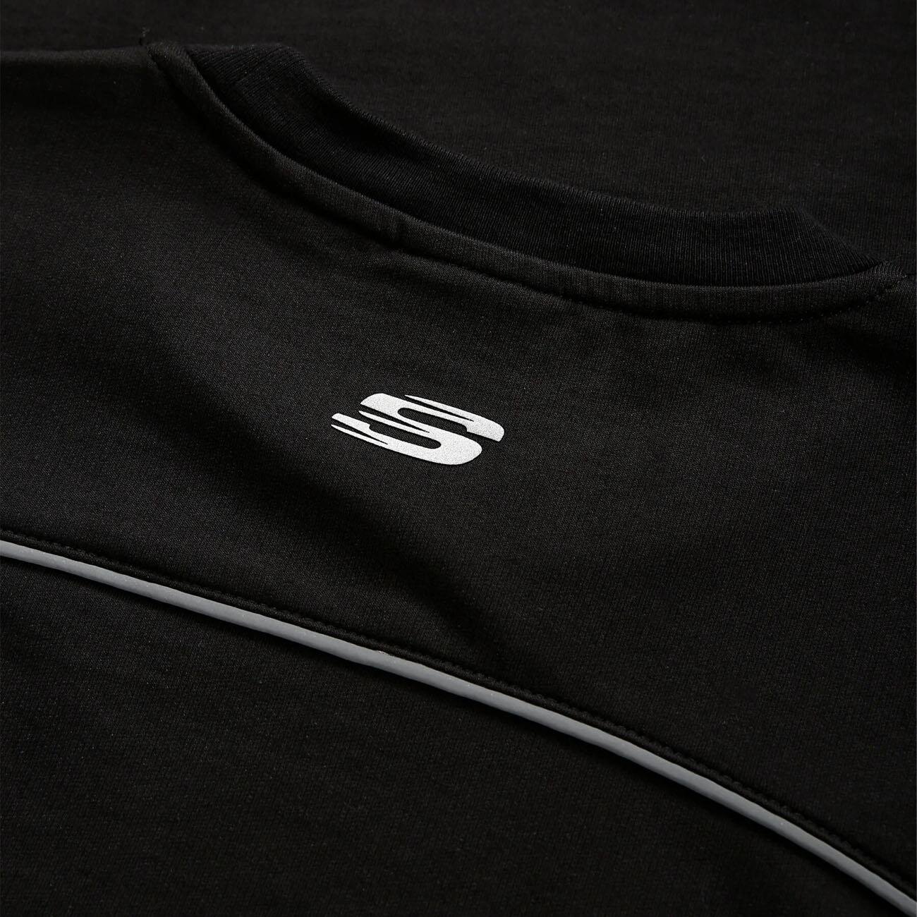 Skechers S231094 Graphic Tee Reflect Logo Oversize Tişört Siyah - 3
